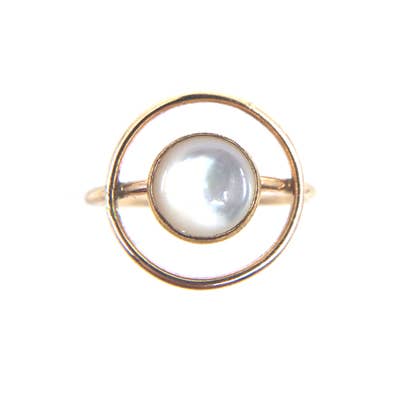 Orbit Mother of Pearl Ring