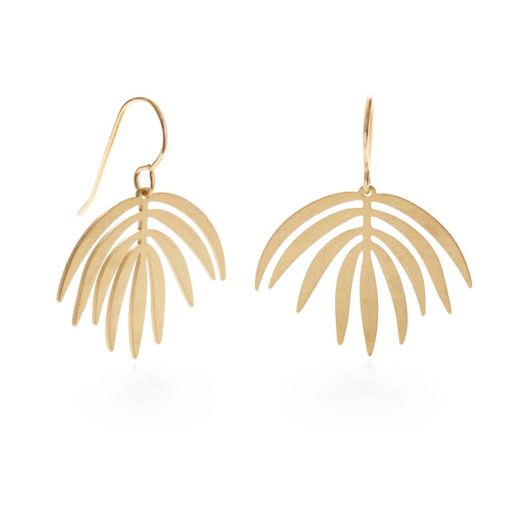 Palm Frond Earrings