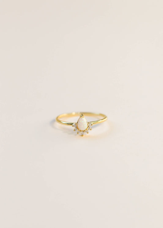 Opal Burst Ring