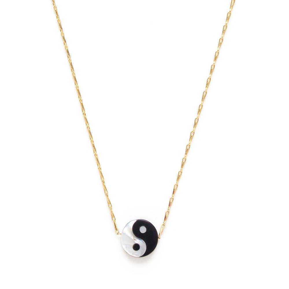 Mother of Pearl Yin Yang Necklace