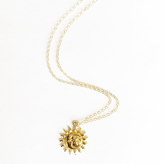 Moon and Sun Necklace
