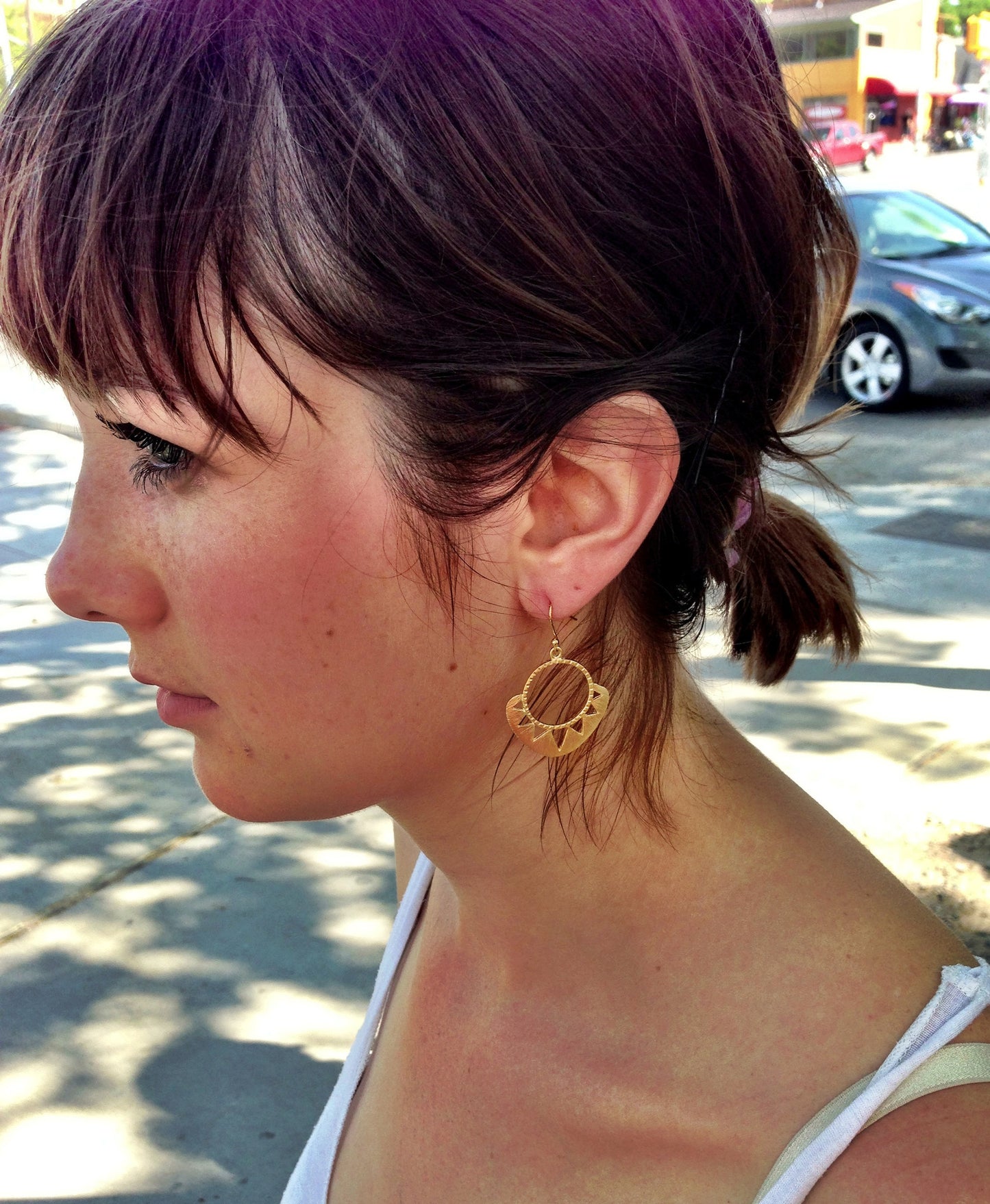 Geometric Sun Earrings