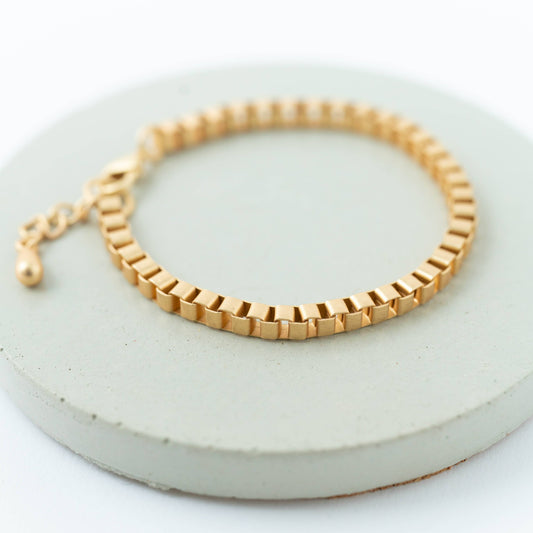 Matte Gold Chain Bracelets