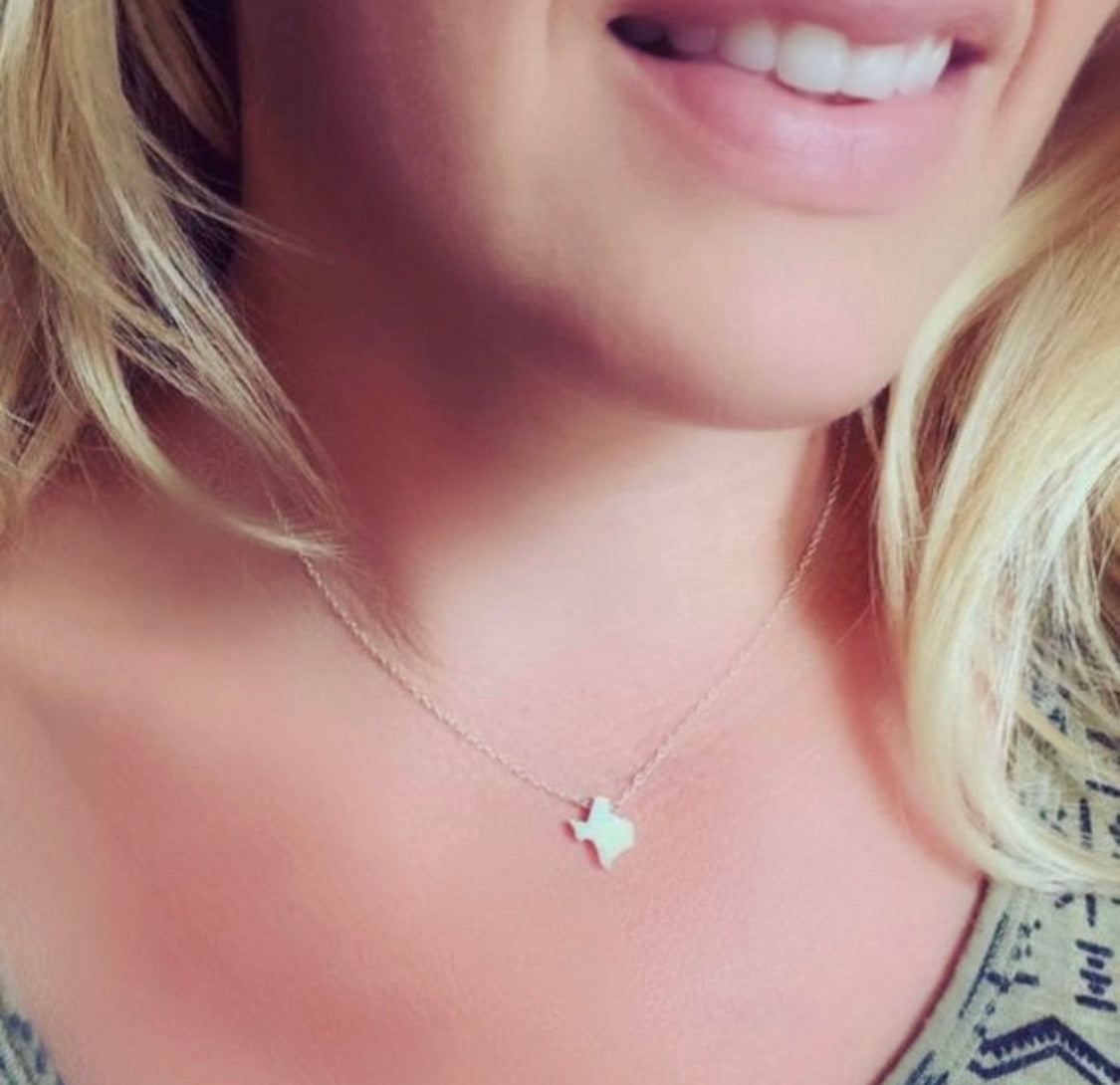 Fire Opal Texas Necklace