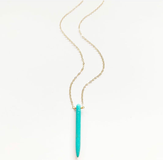 Turquoise Spear Necklace