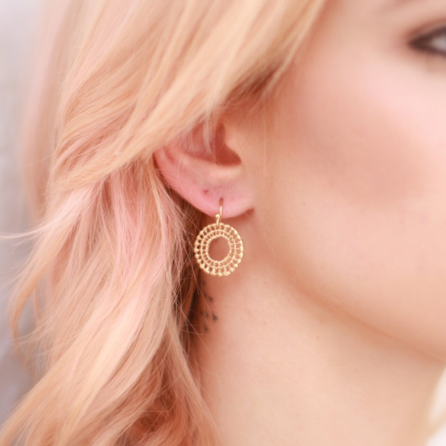 Gold Sunburst Earrings SALE